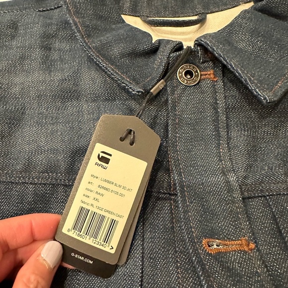 BNWT G Star Raw Mens Full Button Denim Jean Jacket Size XXL - Picture 3 of 13